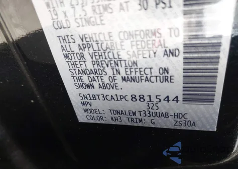 2023 Nissan Rogue Sl from USA, damaged, VIN 5N1BT3CA1PC881544